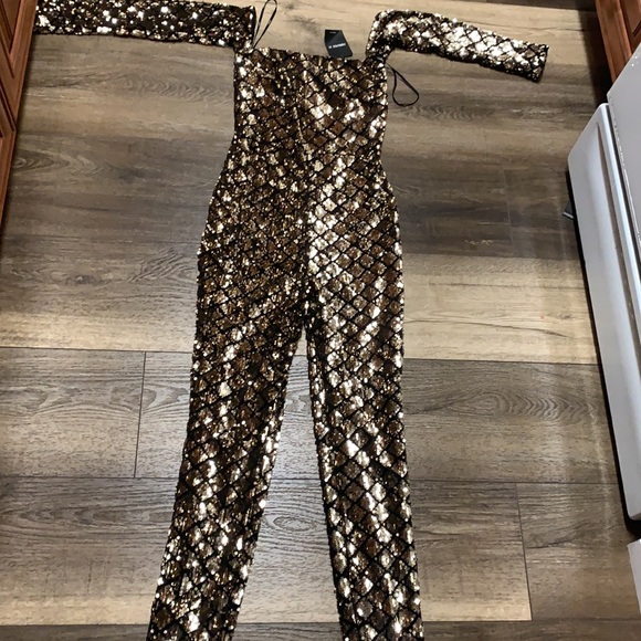 Forever 21 Velvet Geo Mermaid Jumpsuit ♠️ - Picture 8 of 12